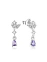 Beneto Orecchini unici in argento con zirconi AGUP2183 / AL donna