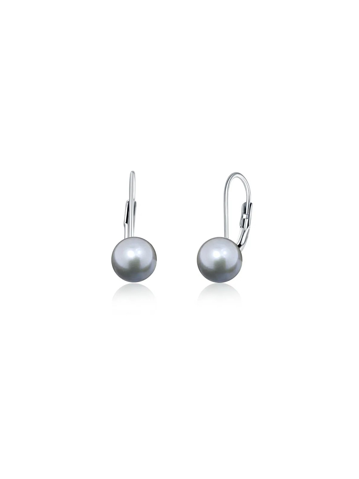 JV OrecchiniD in argento con vere perle grigie SVLE0476XD2P6 - Diametro: 0.9 cm donna