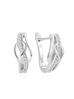 Beneto Elegant orecchini in argento con zirconi AGUC1277L donna