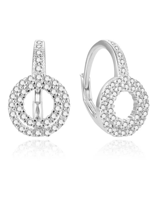 Beneto Orecchini in argento pregiato con zirconi AGUC1761 donna