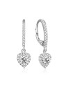 Beneto Orecchini romantici a forma di cuore in argento AGUC2584L donna
