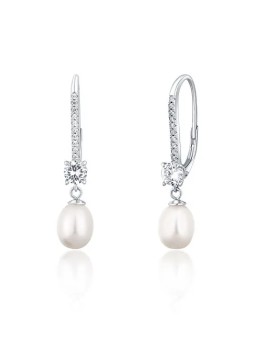 JwL Luxury Pearls Orecchini di lusso in argento con perle vere JL0717 donna