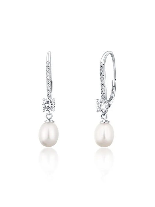 JwL Luxury Pearls Orecchini di lusso in argento con perle vere JL0717 donna