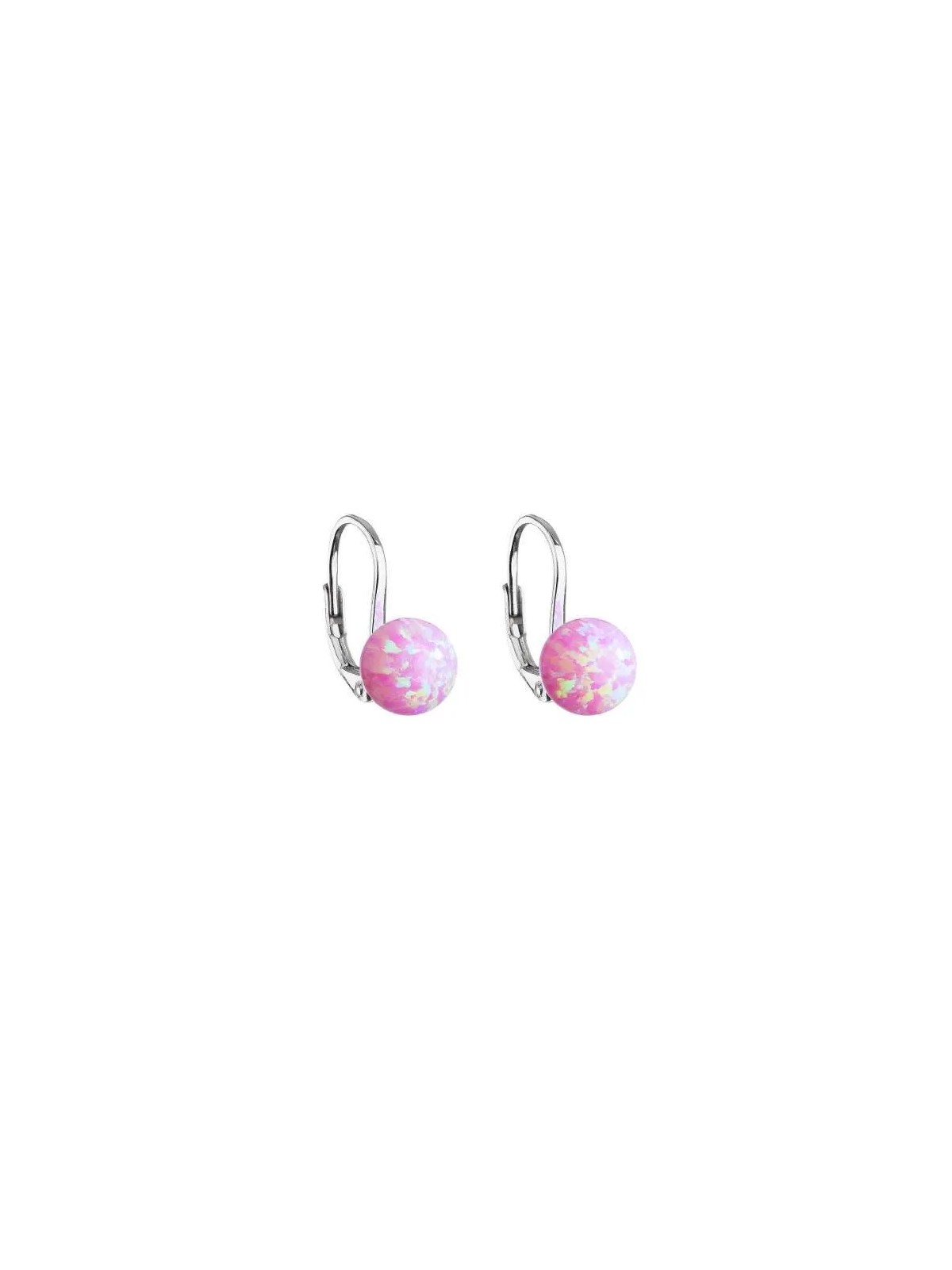 Evolution Group Orecchini in argento scintillante con opale sintetico rosa 11245.3 donna