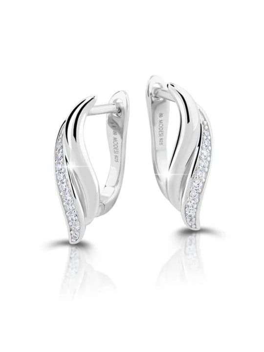 Modesi Inconfondibili orecchini in argento con zirconi M23080 donna