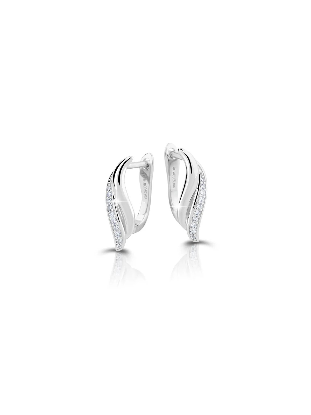 Modesi Inconfondibili orecchini in argento con zirconi M23080 donna