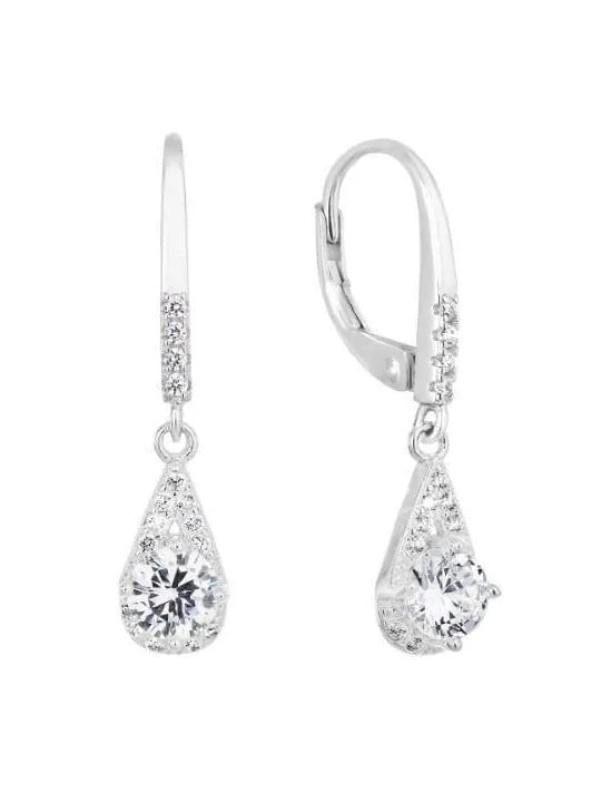 Evolution Group Deliziosi orecchini in argento con zirconi 11305.1 donna