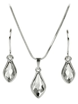 Levien Set senza tempo di orecchini e collana Flame Crystal da donna