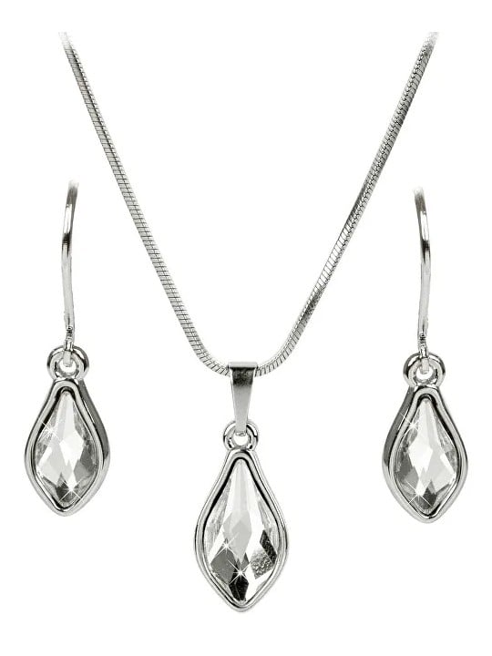 Levien Set senza tempo di orecchini e collana Flame Crystal da donna