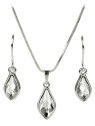 Levien Set senza tempo di orecchini e collana Flame Crystal da donna