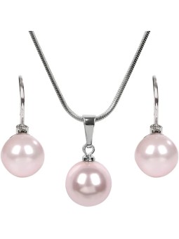 Levien Un grazioso set di collane e orecchini Pearl Rosaline da donna