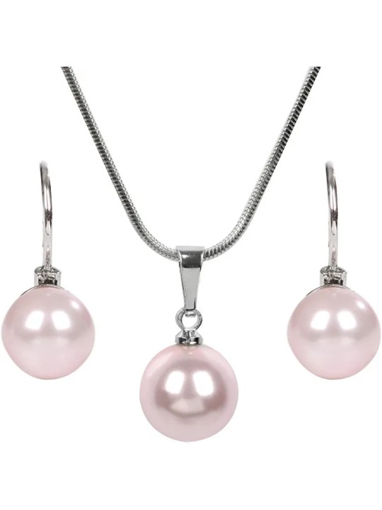 Levien Un grazioso set di collane e orecchini Pearl Rosaline da donna