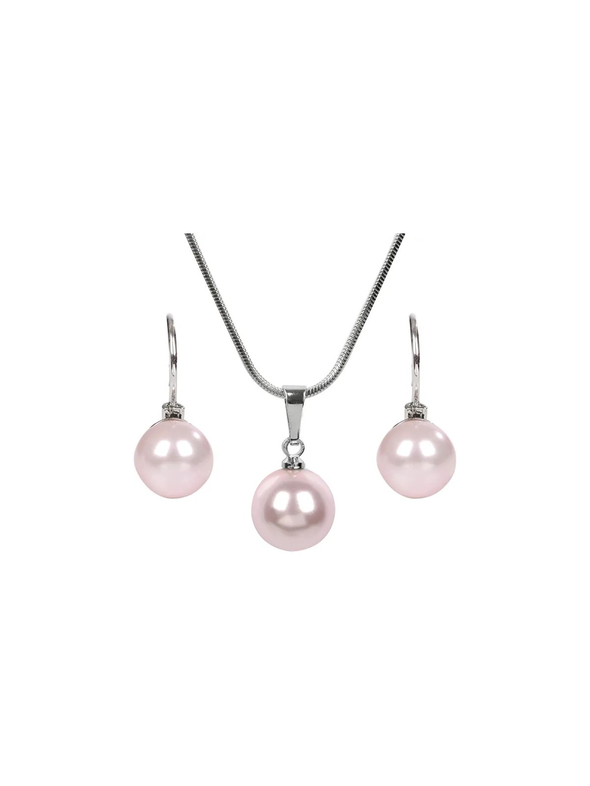 Levien Un grazioso set di collane e orecchini Pearl Rosaline da donna