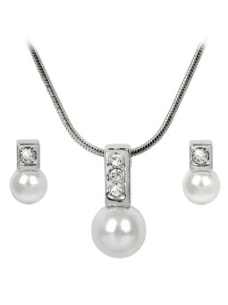 Levien Elegante set di collane e orecchini Pearl Caorle White donna