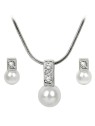 Levien Elegante set di collane e orecchini Pearl Caorle White donna