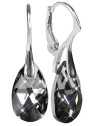 Levien Misteriosi orecchini con cristilla Pear Silver Night donna