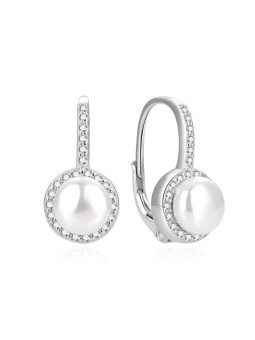 Beneto Deliziosi orecchini in argento con vere perle di fiume AGUC2397PL donna