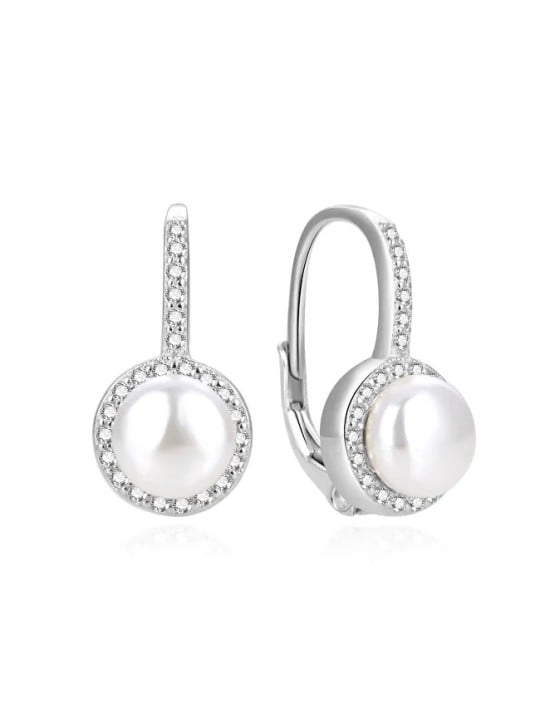 Beneto Deliziosi orecchini in argento con vere perle di fiume AGUC2397PL donna