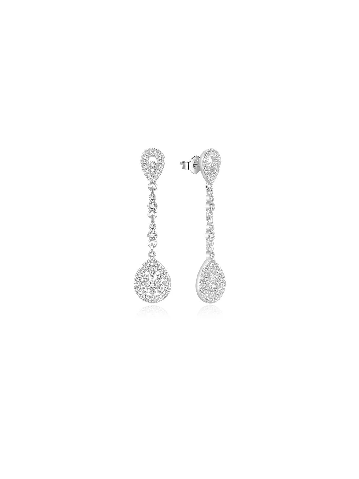 MOISS Eleganti orecchini in argento con zirconi cubici E0002556 donna