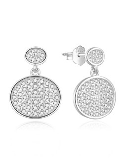 MOISS Orecchini moderni in argento con zirconi cubici E0002555 donna