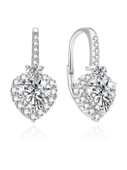 Orecchini Beneto Sparkling in argento Cuori AGUC389L donna