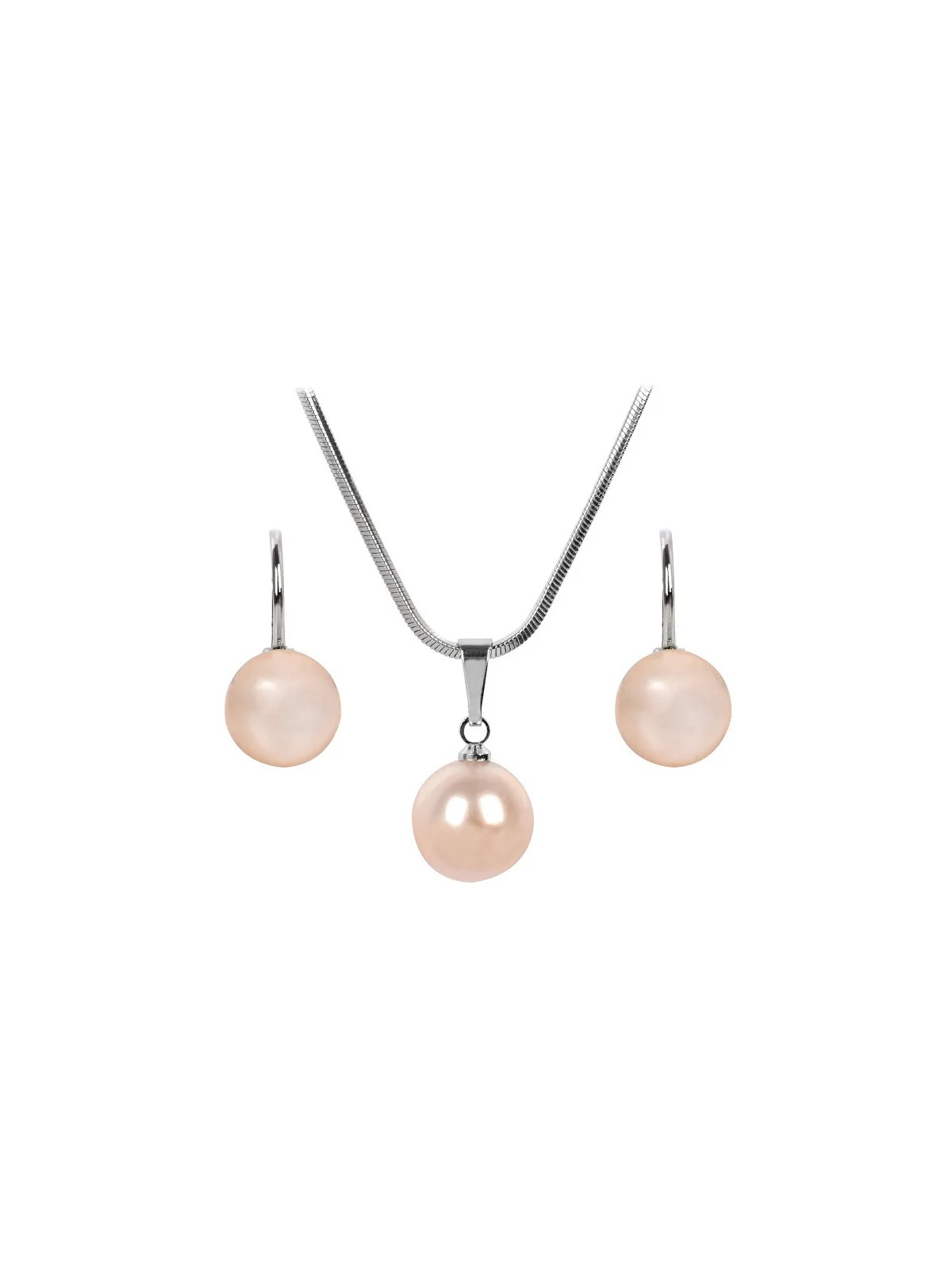 Levien Un grazioso set di collane e orecchini Pearl Peach da donna