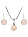 Levien Un grazioso set di collane e orecchini Pearl Peach da donna