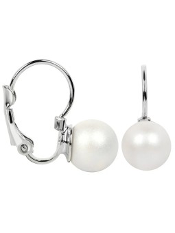 Levien Bellissimi orecchini di perle Perla Bianco Perlaceo donna