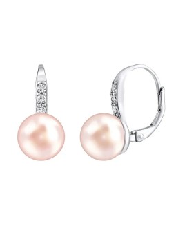 Silvego Orecchini CASSIDY in argento con perla naturale rosa LPSP0639P donna