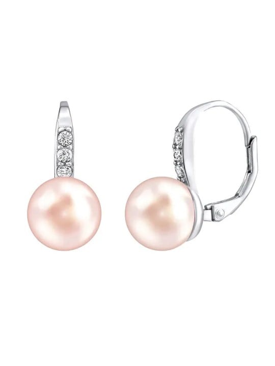 Silvego Orecchini CASSIDY in argento con perla naturale rosa LPSP0639P donna
