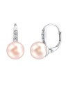 Silvego Orecchini CASSIDY in argento con perla naturale rosa LPSP0639P donna