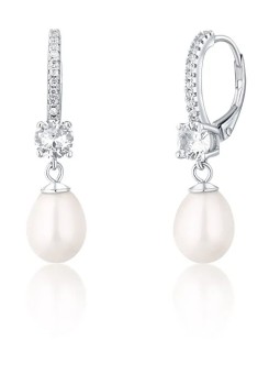 JwL Luxury Pearls Deliziosi orecchini in argento con perle vere e zirconi JL0739 donna