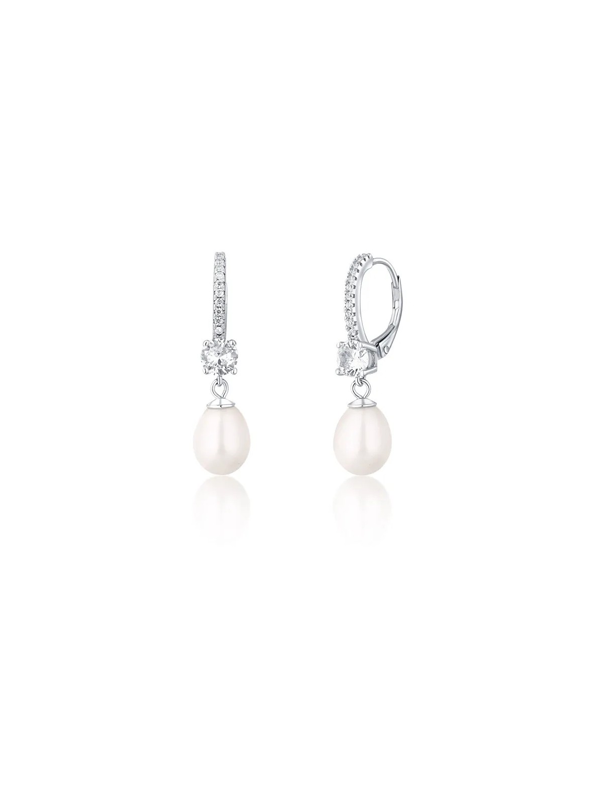JwL Luxury Pearls Deliziosi orecchini in argento con perle vere e zirconi JL0739 donna