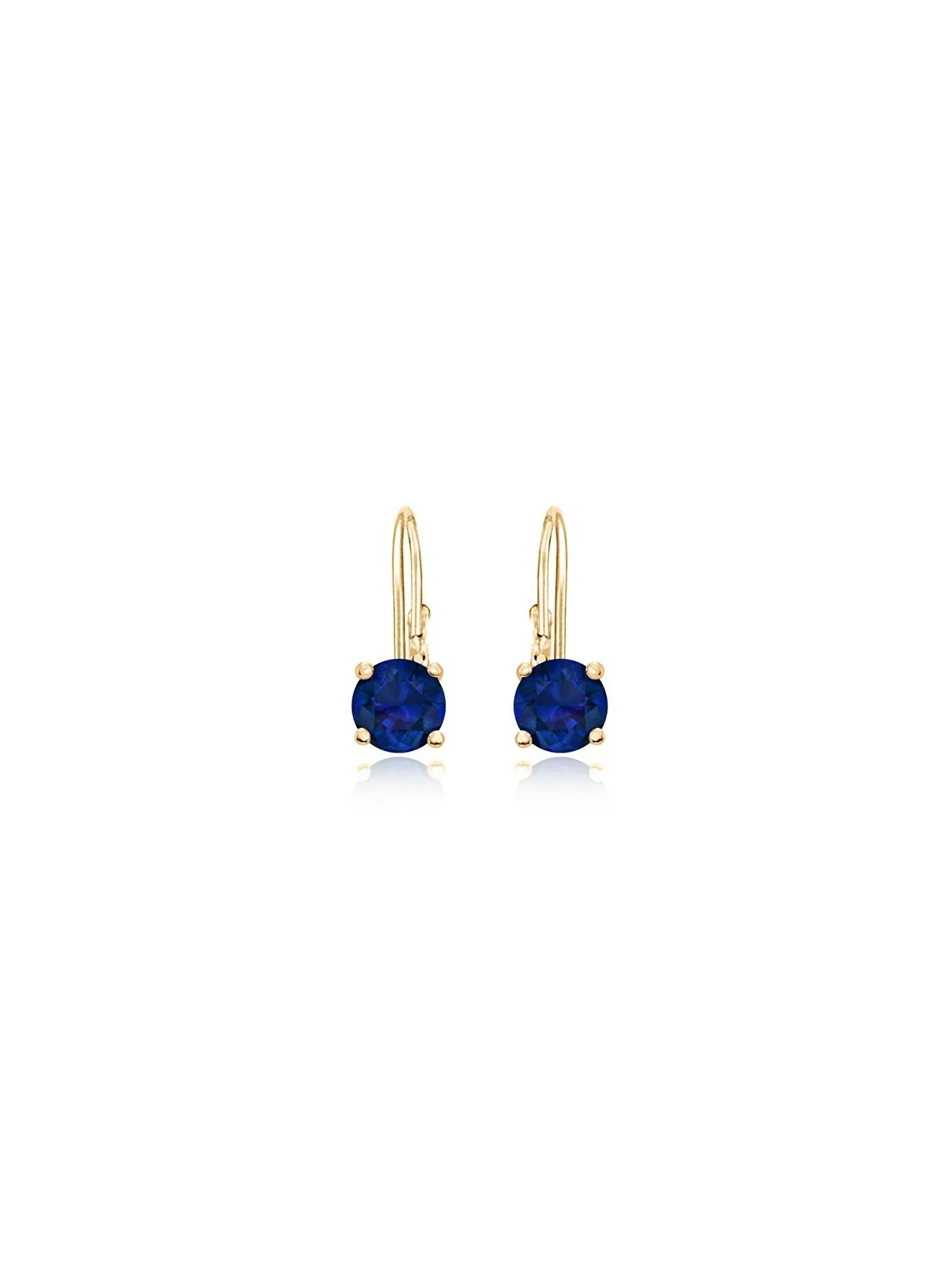 JVD Delicati orecchini placcati oro con zirconi blu SVLE0620XH2GM00 - Dimensioni: 1.3 x 0.5 cm donna