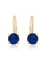 JVD Delicati orecchini placcati oro con zirconi blu SVLE0620XH2GM00 - Dimensioni: 1.3 x 0.5 cm donna