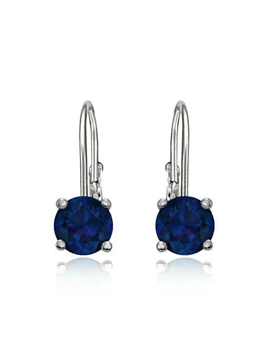 JVD Delicati orecchini in argento con zirconi blu scuro SVLE0620XH2M100 donna