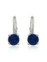 JVD Delicati orecchini in argento con zirconi blu scuro SVLE0620XH2M100 donna
