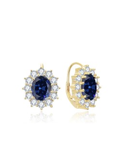 Collana Benetto in zirconio con mod. AGUC3295BL-ORO donna