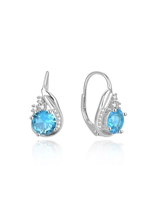 Beneto Anello in pietra naturale con modulo in zircone AGUC2681-L.BLUE donna