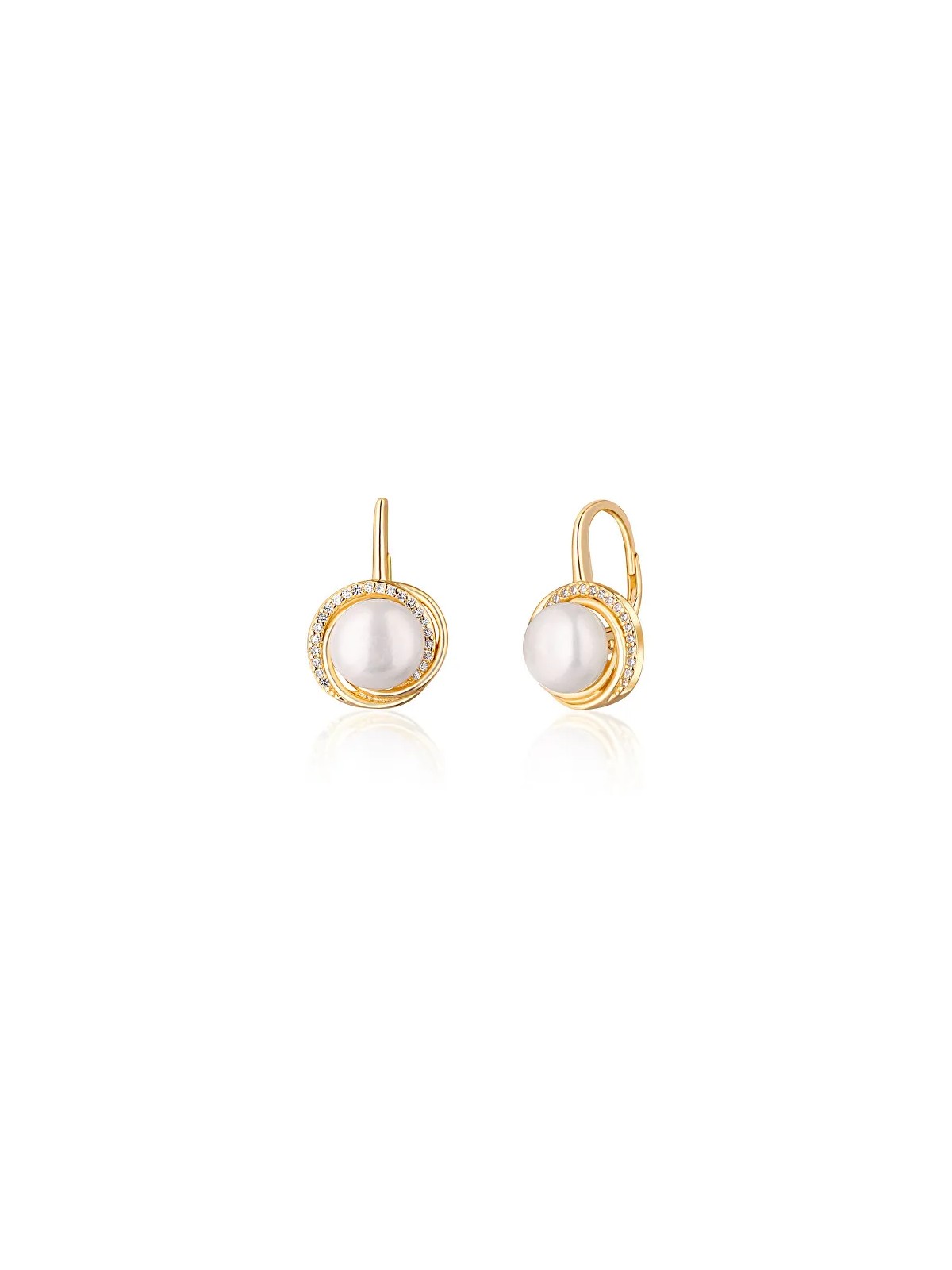 JwL Luxury Pearls Orecchini di lusso placcati oro giallo con vere perle di fiume JL0768 donna