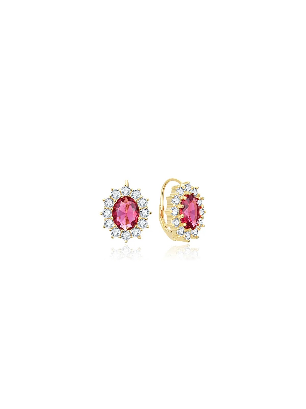 Beneto Pietra preziosa con zircone rosso AGUC3295R-GOLD donna