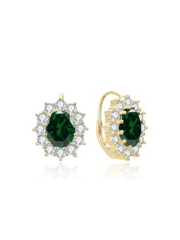 Beneto Collana in zircone verde AGUC3295GR-GOLD donna