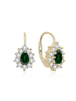 Beneto Collana in zircone verde AGUC3298GR-GOLD donna
