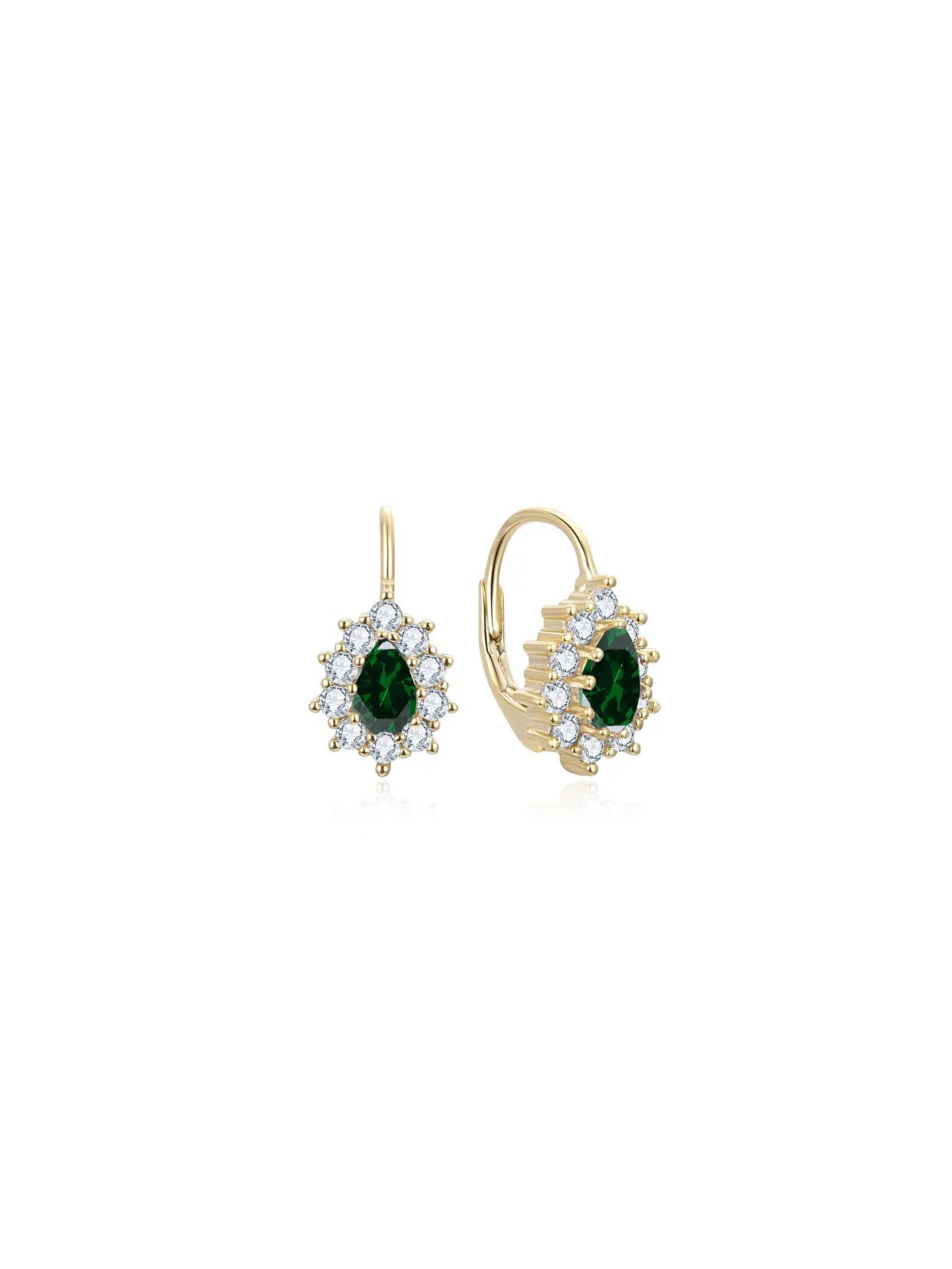 Beneto Collana in zircone verde AGUC3298GR-GOLD donna