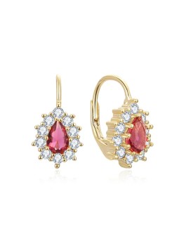 Beneto Pietra preziosa con zircone rosso AGUC3298R-GOLD donna