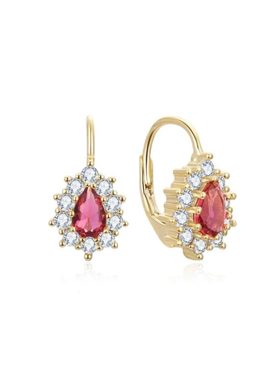 Beneto Pietra preziosa con zircone rosso AGUC3298R-GOLD donna