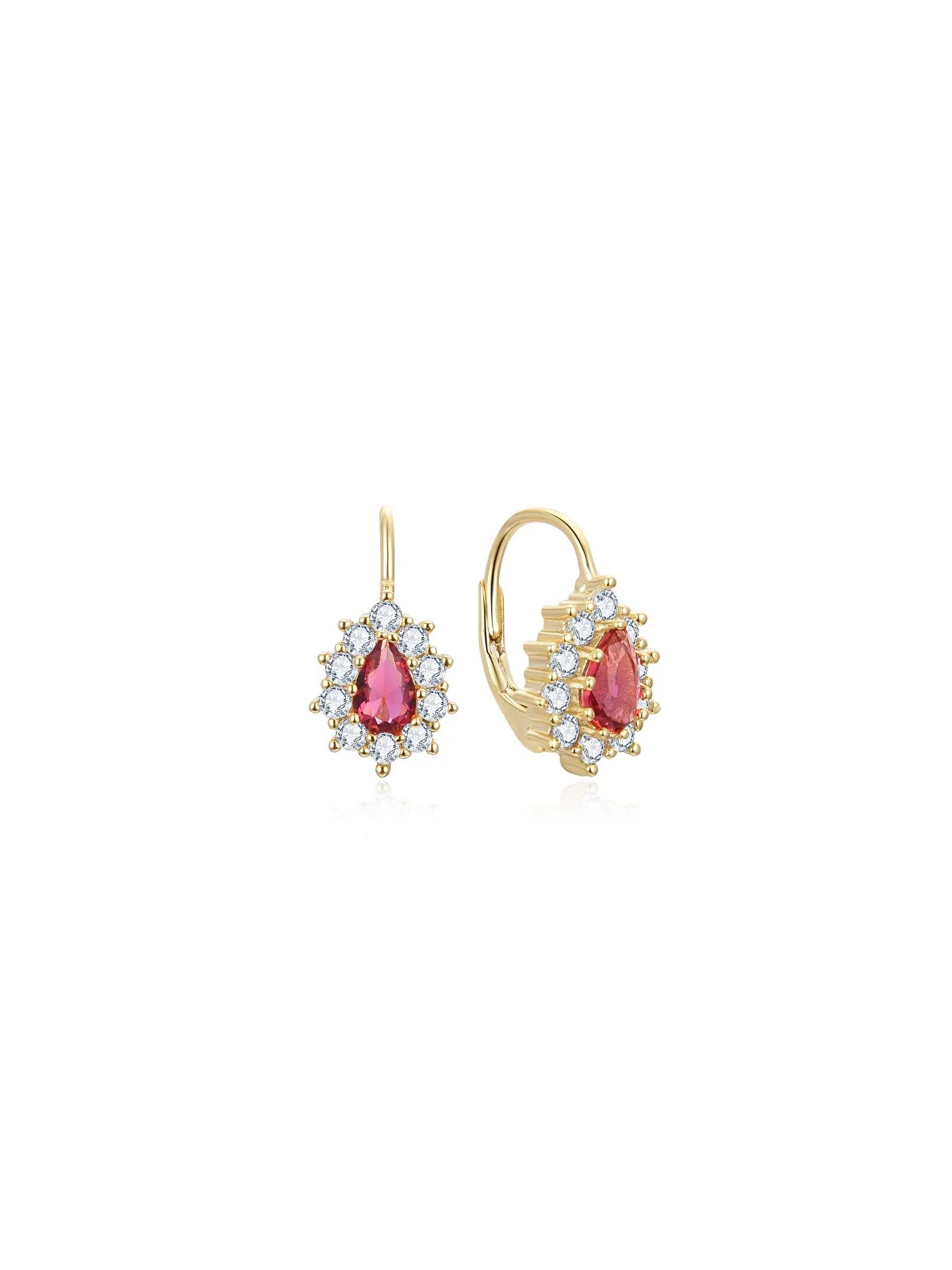 Beneto Pietra preziosa con zircone rosso AGUC3298R-GOLD donna