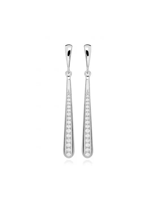 Silver Cat Orecchini senza tempo con zirconi cubici SC500 donna