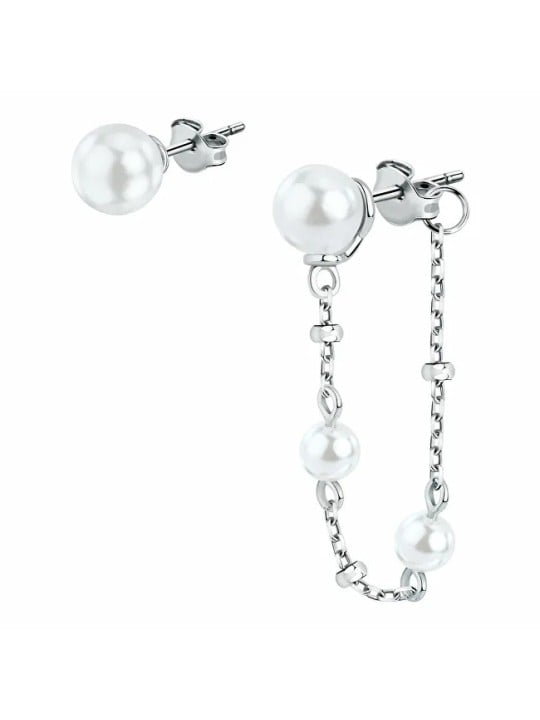 Morellato Eleganti orecchini asimmetrici in argento Perla SAWM08 donna