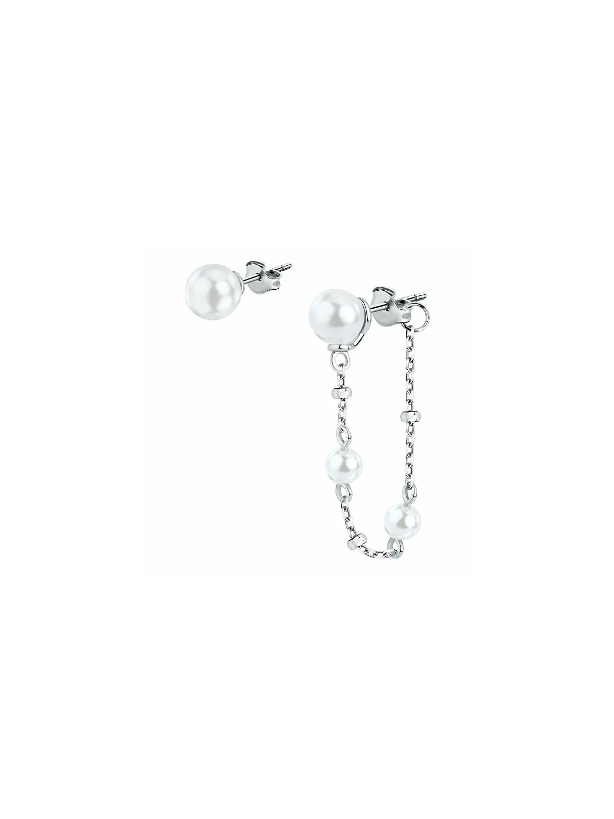 Morellato Eleganti orecchini asimmetrici in argento Perla SAWM08 donna